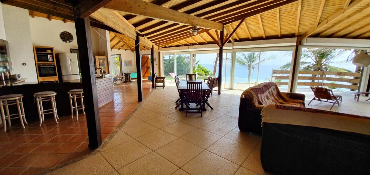Wild Paradise: Villa Vue Mer Piscine A Debordement Le Moule Bagian luar foto